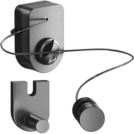 Drehbarer Klemmmechanismus, Ideal Für Badezimmer, Balkon Und Waschküche, Selbstklebender Wäscheleinenhalter