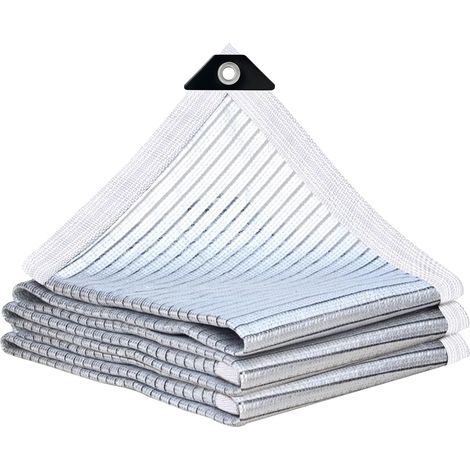 Aluminet – 80 % Schattierungsgewebe Aus Netzgewebe Für Pflanzen, Terrasse, Auto, Pergola, Hühnerstall, Hunde (mit Ösen)