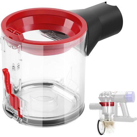 Premium-staubbehälter Aus Transparentem Material Für Dyson V7/v8 Staubsauger – Dyson Ersatzteile – Mühelose Staubkontrolle