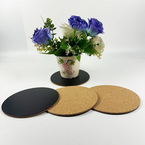 Saugfähige Korkmatten Für Blumentöpfe, Runde, Rutschfeste Und Wasserdichte Untersetzer Für Drinnen Und Draußen, Schützen Böden Und Oberflächen, 150 Mm X 4,3 Mm