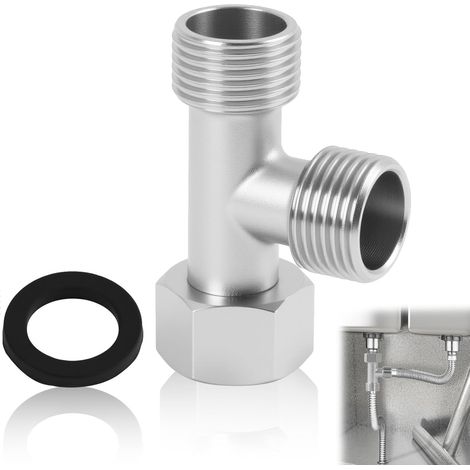 3-wege-t-stück, Für Sanitärinstallationen, Wc-umstellventil, Rohrverschraubung Mit 3/8"-gewinde, Wasserdichtes Drehventil Für Toiletten Und Waschmaschinen