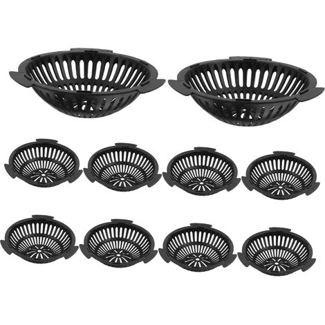 10 Stück 5,5 Cm Maschendrahtmatten Für Blumentöpfe, Robuste Kunststoff-drainage-zubehörteile, Auslaufsichere Matten Für Den Topfboden, Drainageschutz Für Pflanzen Und Bonsai