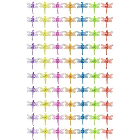 70 Stück Libellen-kletterpflanzenstützen Aus Kunststoff (7 Farben)