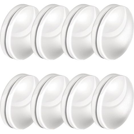 (weiß, 8 Sets) Magnetische Vorhanggewichte, Robuste, Kunststoffbeschichtete Duschvorhangmagnete, Nahtlos, Verhindern Das Verwehen, Geeignet Für Gardinen, Tischdecken, Fahnen,