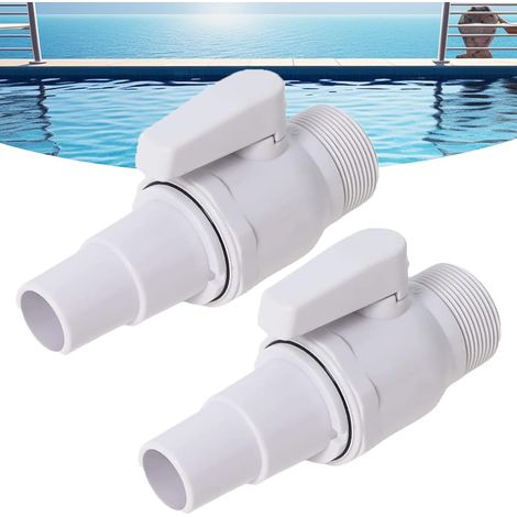 2-teiliges Pool-absperrventil, Kolbenventile Für Schwimmbecken, Gartenschlauchanschluss, Poolpumpen-schlauchanschluss