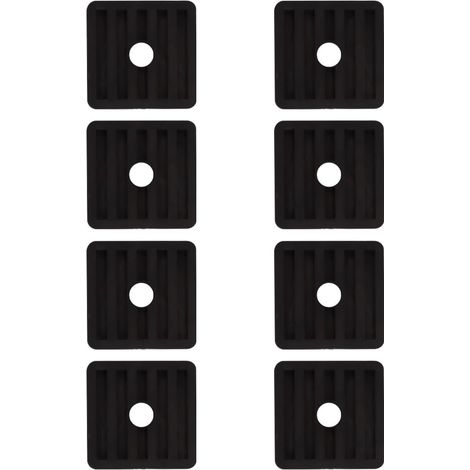 Set Mit 8 Gummi-vibrationsdämpfern Für Außenklimaanlagen, Schwarz
