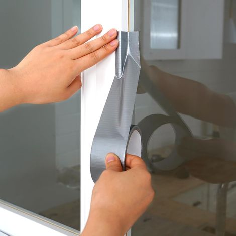 Starkes Textilklebeband Für Fenster- Und Schiebetürrahmen, 5 Cm X 10 M, Schalldämmendes Dichtungsband, Wasserdicht, Winddicht, Langlebig Und Abriebfest.