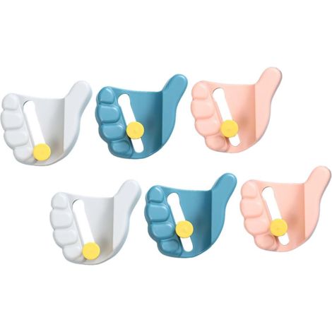 Wandmontierte Moppclips, Kein Bohren Erforderlich, Makramee-regal, Wandhängender Mopphalter, Spurenfreier Pvc-hängemoppclip
