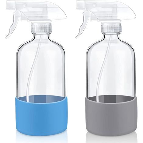 Set Mit 2 X 500 Ml Glas-sprühflaschen – Pflanzensprüher Mit 3 Modi – Reinigung, Ätherische Öle, Haarpflege
