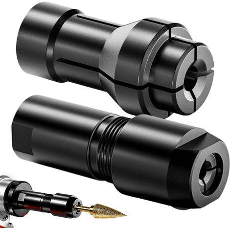 Winkelschleifer-adapter – 2-teiliger Umbausatz Für Winkelschleiferbohrer (6 Mm Und 3 Mm) Zum Metallbearbeiten Und Schweißen