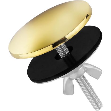 Wasserhahnloch-abdeckung, 5 Cm Edelstahl-küchenspülen-wasserhahnloch-abdeckung, Gut Abdichtender Spülen-wasserhahnlochstopfen Zur Verhinderung Von Leckagen (gold)