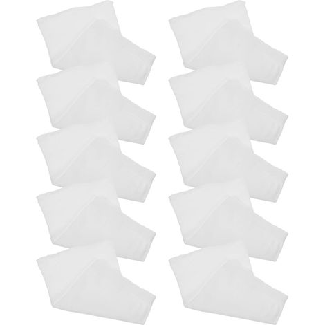 10er-pack Elastische Skimmerkorb-socken Aus Nylon Für Schwimmbecken, Praktisches Weißes Netzgewebe, Spa- Und Reinigungszubehör