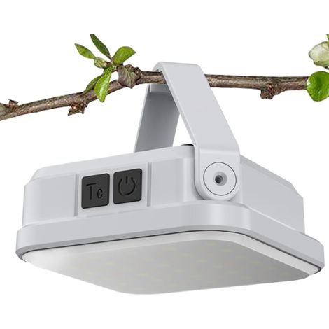 Solarbetriebene Campinglampe Für Den Außenbereich, Per Usb Und Solar Aufladbare Led-laterne Mit Lcd-display, Batteriebetrieben Und Einstellbares Licht Für Wandern, Angeln, Strand Und Garten