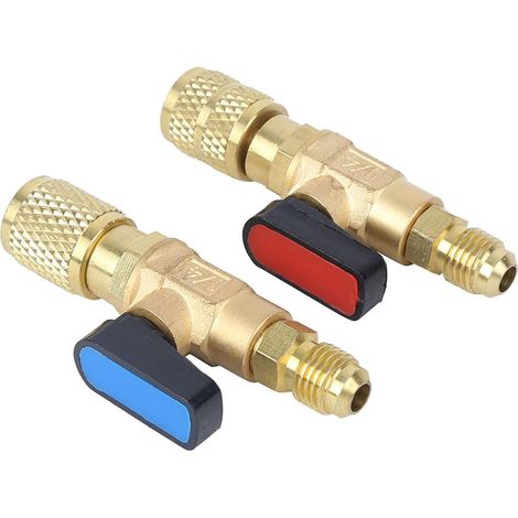 Kugelhahn (7,1 × 3,1 × 3,1 Cm) Für Klimaanlagen, Sae 1/4 Absperrventile Zur Steuerung Und Regelung Des Gas- Oder Flüssigkeitsstroms Für Die Kältemittel R22 Und R410a