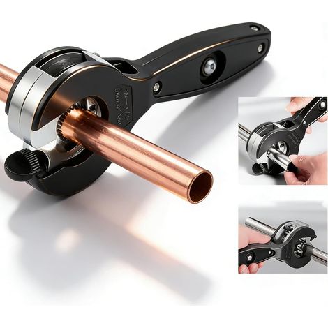 Ratschen-rohrschneider, Verstellbarer Rohrschneider Für Kupfer/edelstahl/pvc/kunststoff, Vielseitiger Manueller Rohrschneider, Ratschenschere Für Präzises Schneiden Ohne Entgraten
