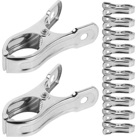 Verstärkte Planenclips Aus Edelstahl, 5 Cm, 40er-packung, Robuste, Windfeste Clips Zur Befestigung Von Spannfolie Und Gartennetzen