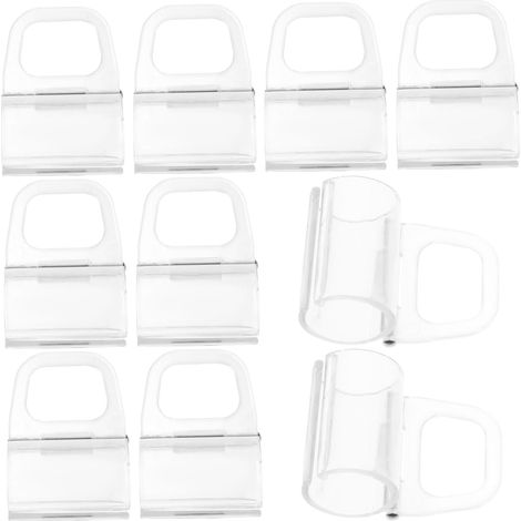 Transparenter Rollladengriff, 10er-pack Hebeklammern, 20 Mm, Abs-material, Für Rollos, Praktisch, Platzsparend