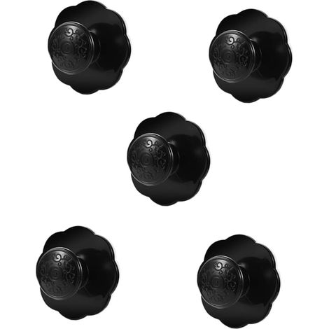 5-teiliges Set Schwarzer Klebegriffe, Kein Bohren Erforderlich, Für Möbel, Schränke Und Fenster, Modernes Und Langlebiges Design, Einfache Montage