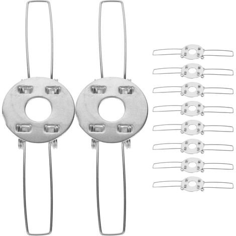 10 Stück Federklemmen Für Lampenfassungen, Federklemmen Für Lampenschirme, Diy-federklemmen Für Lampenschirme, Lampenschirmclips, Lampenschirmbefestigungen, Verzinktes Eisen