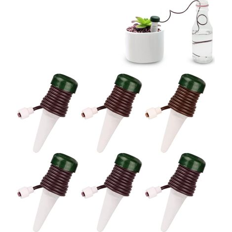 6-teiliger Bewässerungsspender Für Zimmerpflanzen, Automatisches Bewässerungsgerät, Automatischer Wasserspender Für Pflanzen Und Blumen