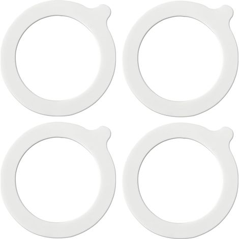 Set Mit 4 Silikon-dichtungsringen, Luftdichte Ersatzdichtungen Für Glasbehälter Zur Aufbewahrung Von Lebensmitteln, Innendurchmesser 69 Mm, Außendurchmesser 93 Mm