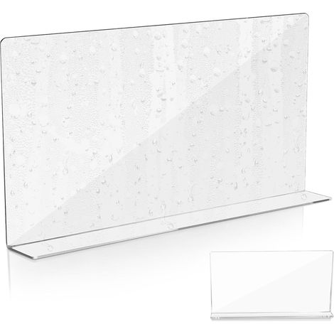 Spritzschutz Aus Transparentem Acryl, 40 X 5 X 21 Cm, Küchenspritzschutz, Abnehmbar, Langlebig Und Leicht Zu Reinigen