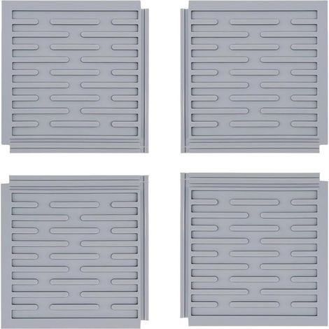 Set Mit 4 Hitzebeständigen, Rutschfesten Silikon-abtropfmatten Für Küchenarbeitsplatten, Haus Und Garten