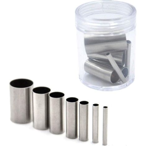 Set Mit 7 Runden Ausstechformen Aus Edelstahl, Mini-ausstechformen, Backringen, Stanzwerkzeug Für Diy-projekte, Polymerclay, Mit Aufbewahrungsbox