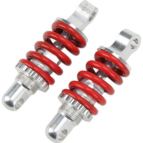 Satz Mit 2 Verstellbaren 100-mm-stoßdämpfern Für Die Hinterachse, Aluminiumlegierung, Einstellbarer Druck, Für Atvs Und Elektroroller