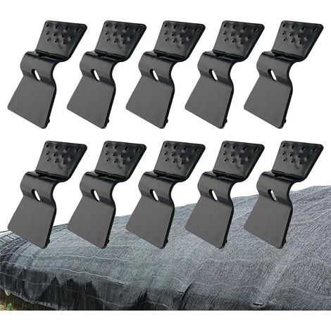 Packung Mit 10 Schattiernetzclips, Clips Für Sonnenschutznetze, Schmetterlingsförmige Clips Für Gewächshausnetze, Garten-schatten- Und Netzzubehör