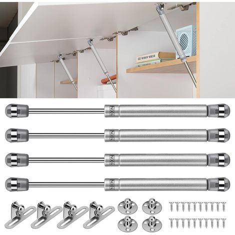 Hydraulische Gasfeder, Eletorot, 4er-set Gasfedern Für Küchentürscharniere, 100 N, Gasdämpfer Zum Anheben Von Küchenschranktüren Mit Schrauben