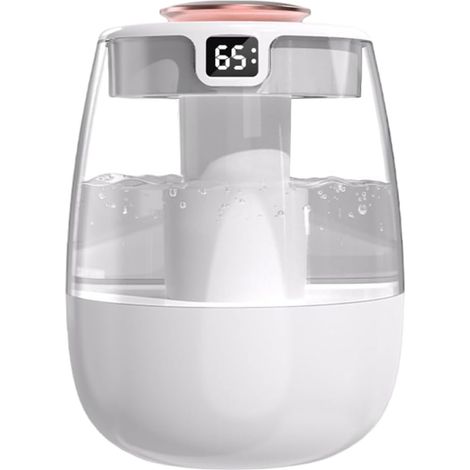 Stück Luftbefeuchter Mit Top-fill-system, Usb-nebelbefeuchter, 20 Db, 3 Modi, Raumluftbefeuchter Mit Temperaturanzeige Für Pflanzen, Büro, Auto, Schlafzimmer