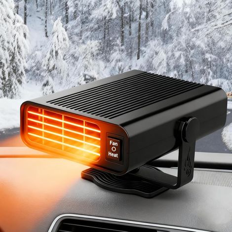 Autoheizung, 12-v-heizung, 2-in-1-heiz-/kühlfunktion, Tragbare Autoheizung Mit 360°-drehfuß, Beschlagfreies Auto