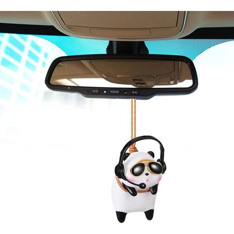 Panda-schaukelanhänger Für Den Auto-rückspiegel, Hängender Anhänger Für Den Auto-rückspiegel, Auto-innenausstattung Für Damen Und Herren