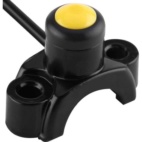 Motorrad-lenker-druckknopfschalter, Motorrad-startknopf, Universeller 22-mm-zündknopfschalter Ein/aus Für Pitbikes, Dirtbikes, Atvs Und Quads