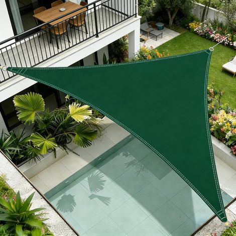 Dreieckige Markise, 2x2x2 M Dreieckiges Sonnensegel, Dreieckiger Sonnenschutz, Dreieckiges Sonnensegel, Für Garten, Terrasse, Außenbereich, Camping