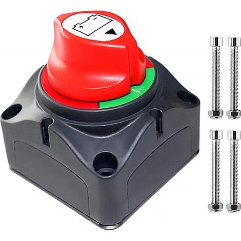 2-teiliger 12-24v-batterieschalter, 12-poliger Batterietrennschalter (beide Aus) Für Auto, Wohnmobil, Atv, Utv Und Boot