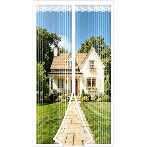 Magnetisches Tür-/fenster-moskitonetz 100 X 220 Cm, Anti-moskito-türvorhang, Ultrafeines Moskitonetz Mit Magnetverschluss, Kein Bohren Erforderlich