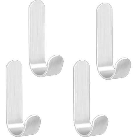 Selbstklebende Edelstahlhaken Zur Wandmontage, Handtuchhalter Aus Edelstahl, Für Küche, Bad Und Balkon