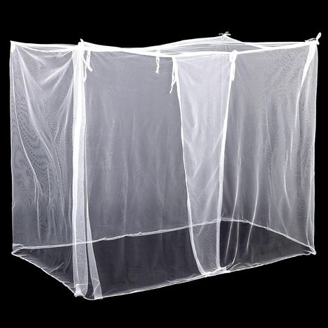 Moskitonetz Für Einzelbett, Quadratisches Moskitonetz, 4 Eck-moskitonetze, Dekorativer Betthimmel, Atmungsaktiver Betthimmel Für Schlafzimmer Und Innenhof