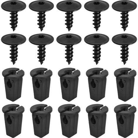 Befestigungsclip-set Für Autos, 20 Blechschrauben Für Schutzbleche, Kotflügelschrauben Unter Der Motorhaube, Karosserieclips Für Stoßstange, Tür, Kotflügel, Druckknopf-austauschset