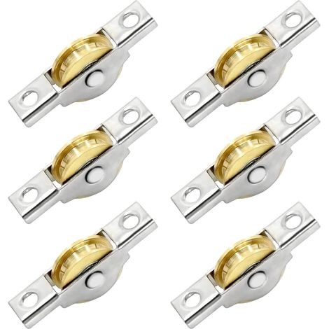 U-förmige Rollen Mit Kugellagern – Stahl Für Vertikale Seile, Edelstahl, Abnehmbare, Geräuscharme Rolle, 19-mm-lager Für Hebekrane, Rolltore, Geeignet Für Zuhause, Fitnessstudio Und Außenbereich