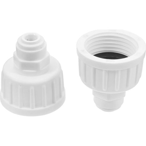 Schnellkupplungs-schlauchverbinder 1/4" (2 Stück), Weiß, Für Sprühgeräte, Wasserdichte Anschlussadapter, Schlauchkompatibel