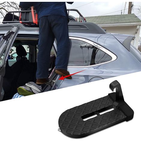 Ein Klappbares Autotürpedal, Türhakenpedal, Klappbare Dachtrittstufe Aus Aluminiumlegierung Mit Sicherheitshammer, Für Pkw, Lkw, Wohnwagen Und Suv (belastbarkeit 180 Kg)