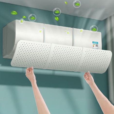Verstellbarer Klimaanlagen-windabweiser, Universeller Klimaanlagen-windabweiser, Verhindert Direkten Luftstrom Für Zuhause/büro, Senioren, Neugeborene (weiß)