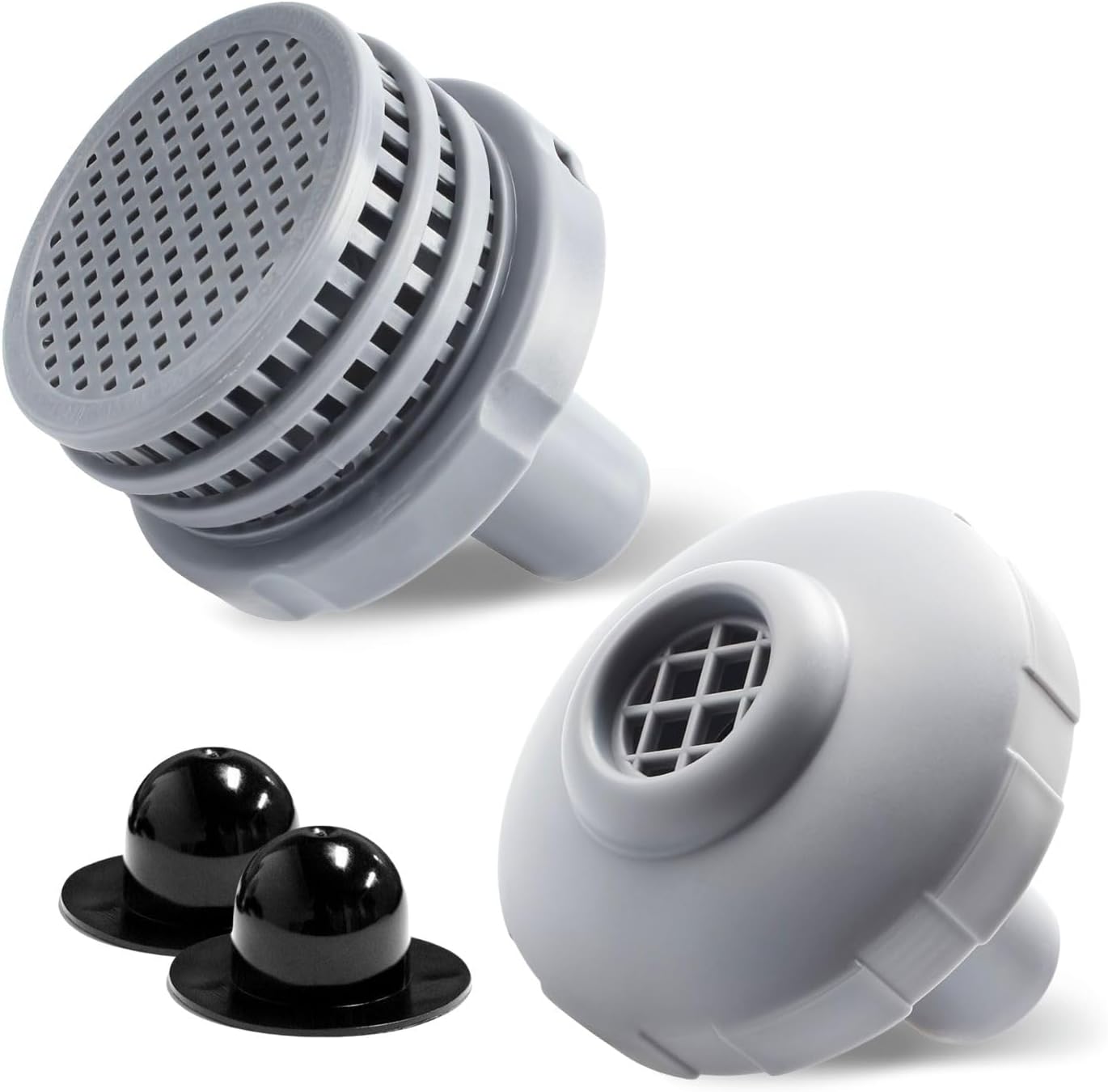 Anschlussset Für Poolfilter, Bestehend Aus Einer Einlassdüse, Einer Auslassdüse Und 2 Poolstopfen, Mit Innengewindeanschluss Für Den Poolfilter