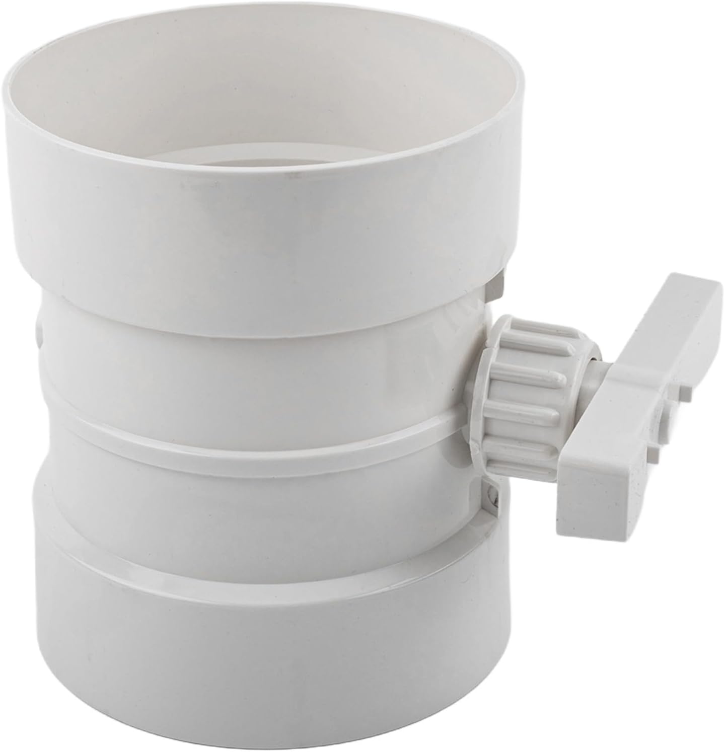 Manuelles Pvc-luftmengenregelventil Für Abluftkanäle, Druckbeständig, Effiziente Luftstromregulierung (125 Mm)