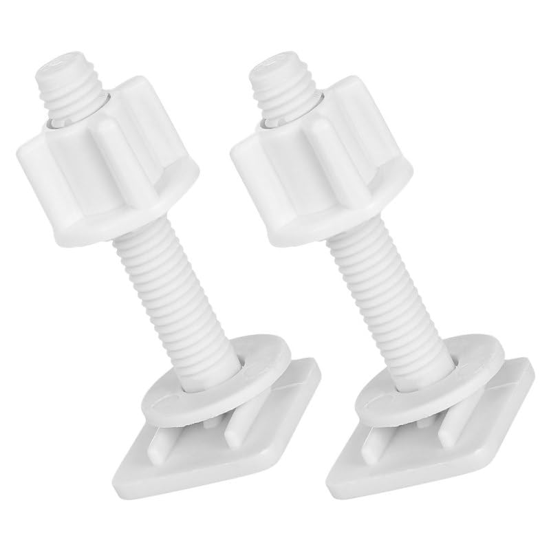 Set Aus Zwei Befestigungsschrauben Für Robuste Toilettensitze Aus Kunststoff - Geeignet Für Private Und Öffentliche Toilettensitze, Sicher Und Einfach Zu Montieren