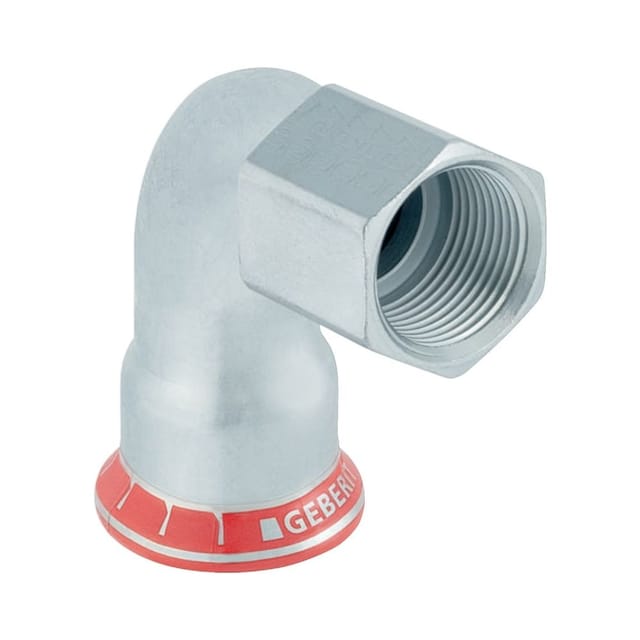 Geberit bergangswinkel Mapress C-Stahl d 28xRp 3/4, 90G, m IG, außen verzinkt