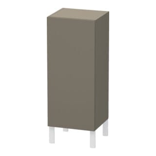 Duravit Halbhochschrank L-Cube indiv., Tür li, flannel grey seidenmatt